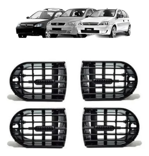 Difusor De Ar Novo Corsa Hatch Sedan Montana Kit 4 Peças