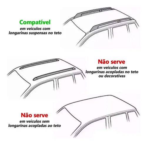 Imagem do produto Par Travessa Vw T-cross 2017 A 2024 Rack De Teto Preta Slim