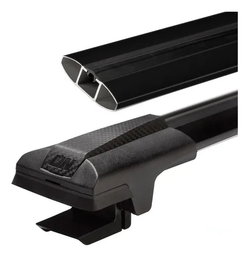 Imagem do produto Par Travessa Vw T-cross 2017 A 2024 Rack De Teto Preta Slim