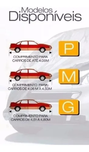 Imagem do produto Capa Pra Cobrir Carro Forrada Impermeável Tamanho P M G