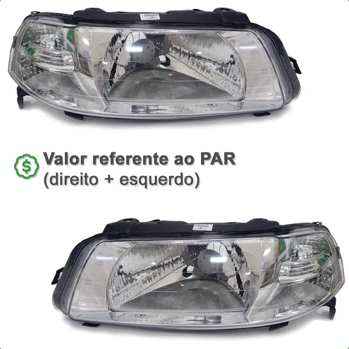 Imagem do produto Par Farol Gol G3 2000 2001 2002 2003 04 2005 Parati Saveiro